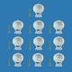 preview thumbnail 2 of 7, Crystal Glass Cabinet Knob Pulls 10 Pcs with Chrome Base Diamond Cutting 1.5" H x 1" W Handles Renovators Supply