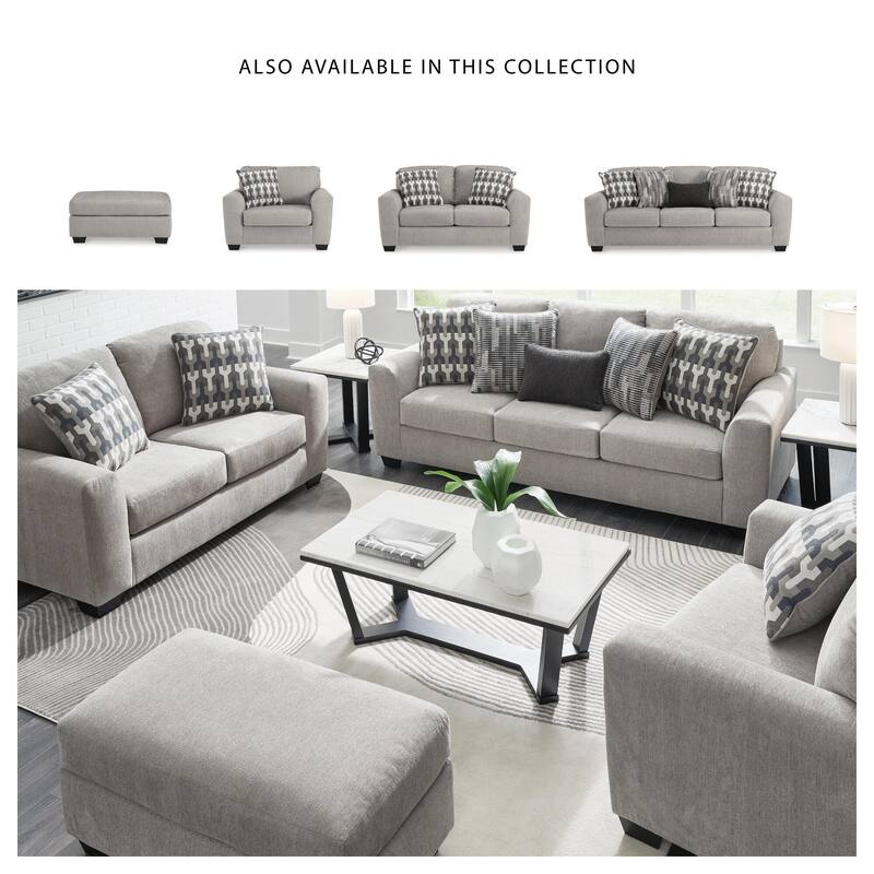 Signature Design by Ashley Avenal Park Gray Oversized Chair - 52"W x 40"D x 40"H