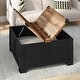 preview thumbnail 11 of 29, Modern Farmhouse Coffee Table with Hidden Interior Storage