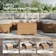 preview thumbnail 6 of 37, MAISON ARTS Outdoor Sofa Set，All-Weather Solid Wood Wicker Sectional Furniture Set