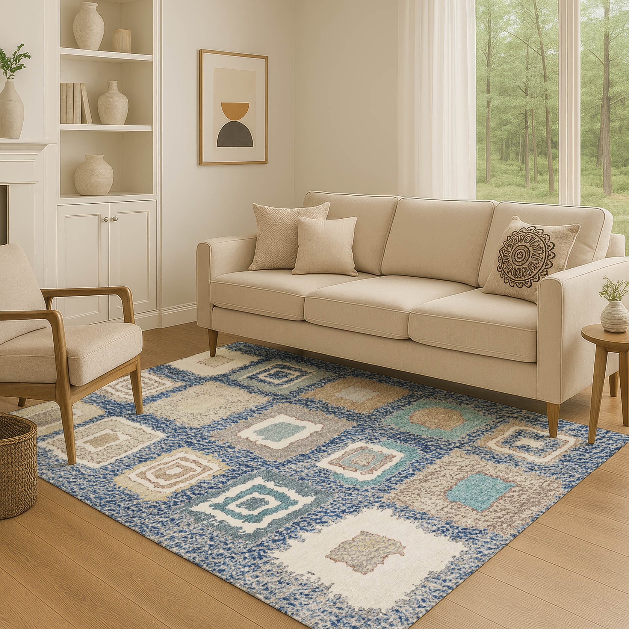 Premium Washable Super Soft Global Diamonds Mayfield Rug