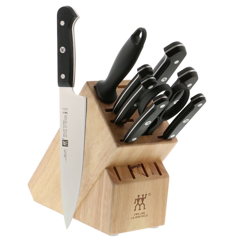 ZWILLING Gourmet 10-pc Knife Block Set - Black - Black - 10 Piece - 10-pc