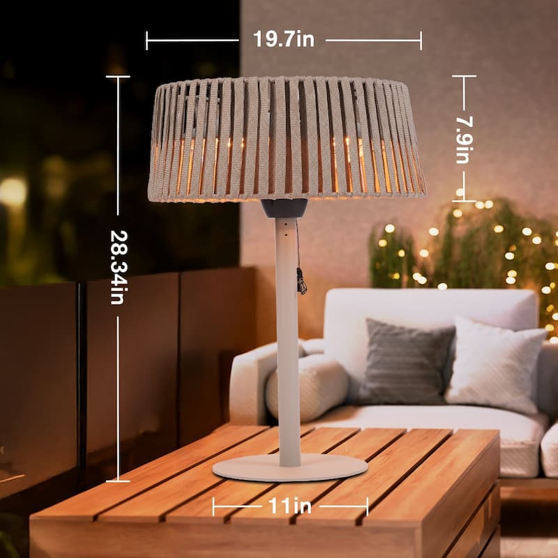 1500W Portable Tabletop Outdoor Halogen Electric Patio Heater