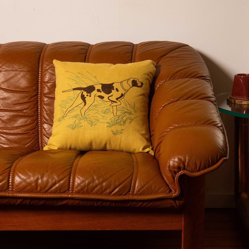 Camp Wandawega Pointer Chainstitched Pillow