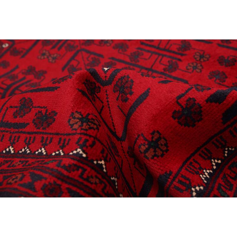 ECARPETGALLERY Hand-knotted Finest Khal Mohammadi Red Wool Rug - 4'10 x 6'8