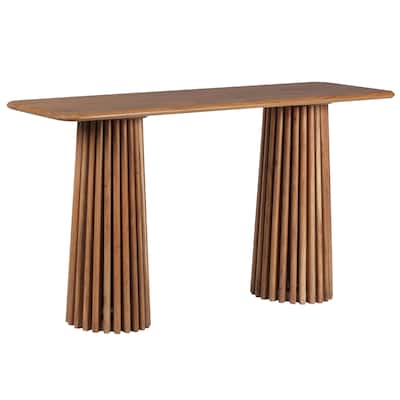 SAFAVIEH Couture Penelope Solid Wood Console Table - 55Wx16Dx30H