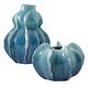 preview thumbnail 3 of 2, Uttermost Ocean Wave Outdoor Glazed Vases Set/2