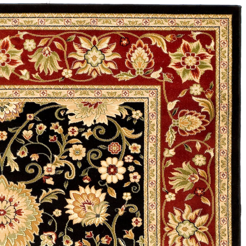 SAFAVIEH, Lyndhurst Marsha Traditional Area Rug - 6' x 9' - Black/Red