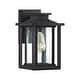 preview thumbnail 1 of 2, Wakefield 1-Light Outdoor Wall Lantern in Earth Black Earth Black