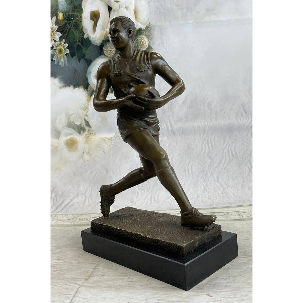 Genuine Bronze Sport Rugby World Cup Australian Player Sculpture Statue