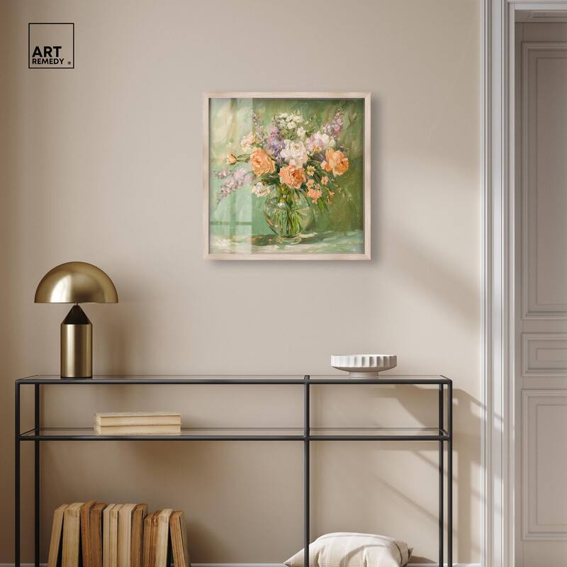 Vase and Greenery Shadowbox by Art Remedy