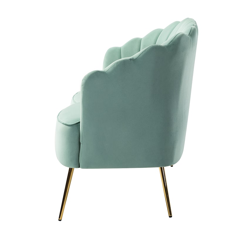 Xabier 52''Loveseat with Flower Shaped Back Design