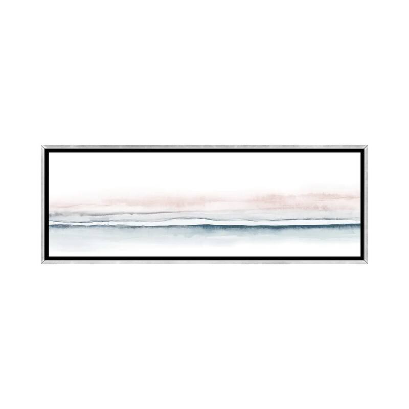 iCanvas "Watercolor Landscape XV - Panoramic" by Nouveau Prints Framed