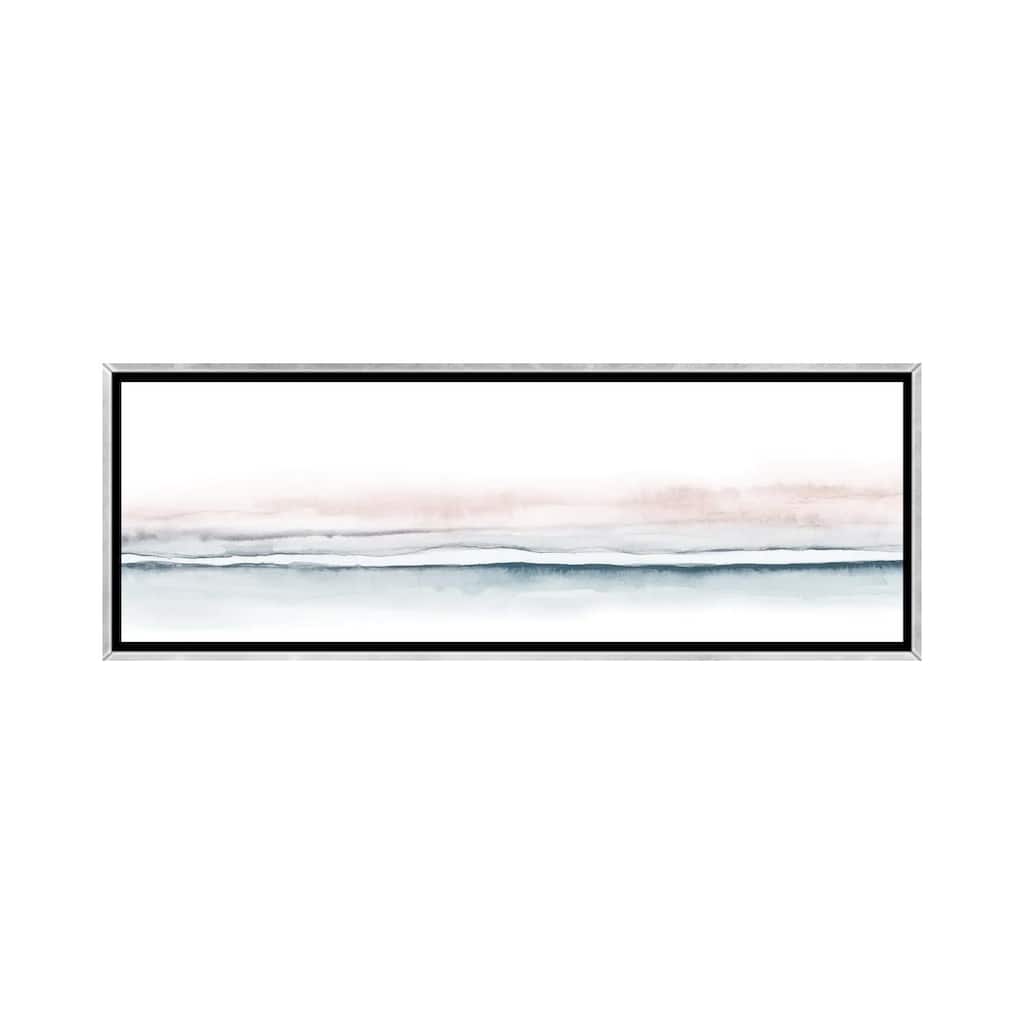 iCanvas "Watercolor Landscape XV - Panoramic" by Nouveau Prints Framed