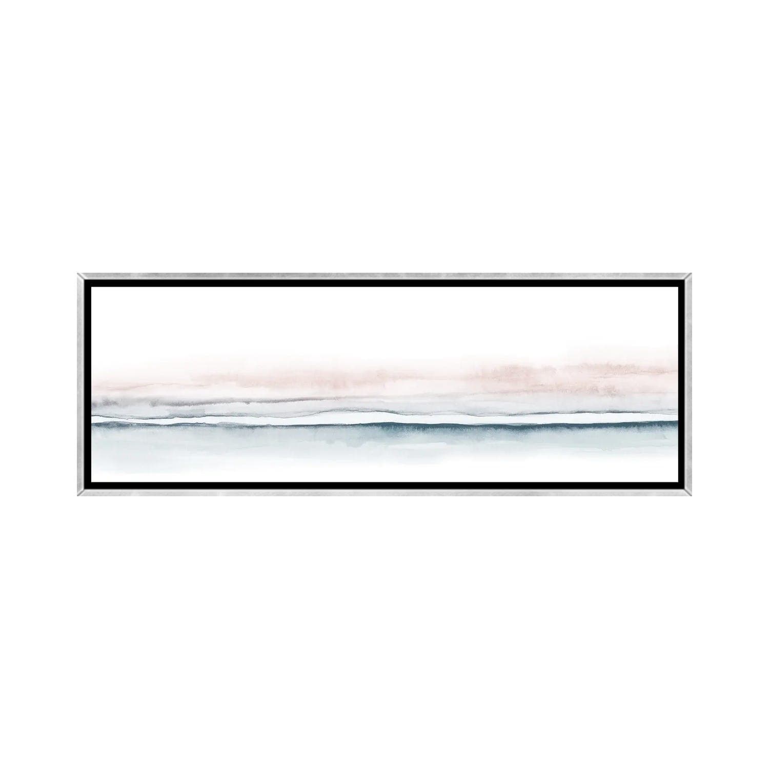 iCanvas "Watercolor Landscape XV - Panoramic" by Nouveau Prints Framed