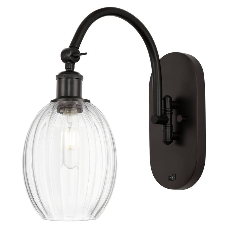 Innovations Lighting Endless Possibilities Ballston - Preston - 1 Light 6" Bulb Shade Swiveling Sconce - Clear/Oil Rubbed Bronze