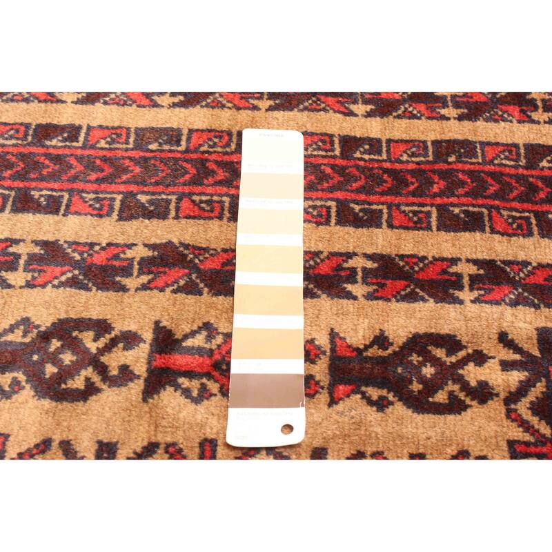 ECARPETGALLERY Hand-knotted Teimani Light Brown Wool Rug - 3'1 x 4'7