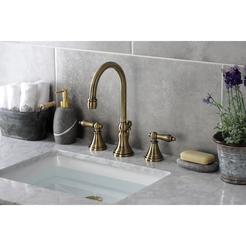Kingston Brass Governor 1.2 GPM Deck Mounted Bathroom Faucet with
