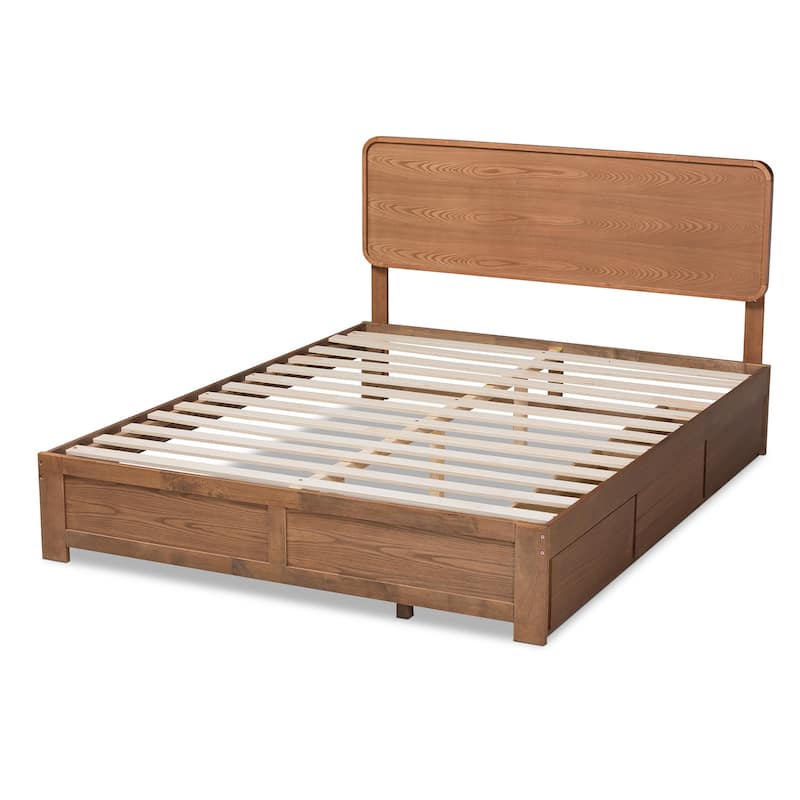 Eleni Modern and Contemporary Transitional 3-Drawer Storage Bed