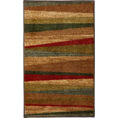 Mohawk Home Mayan Sunset Sierra Multicolor Stripe Area Rug