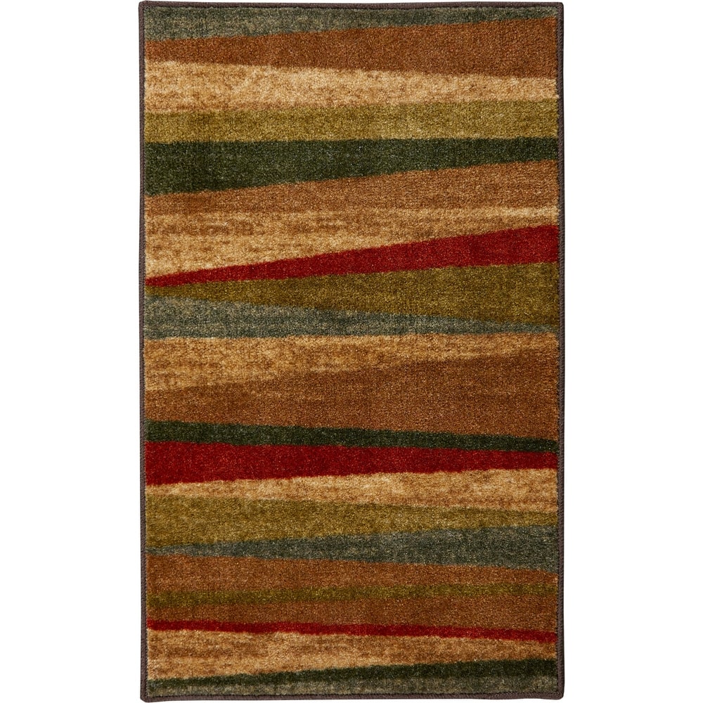 Mohawk Home Mayan Sunset Sierra Multicolor Stripe Area Rug