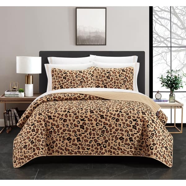Chic Home Serengeti 9 Piece Quilt Set Cheetah Inspired Animal Pattern Print  Bed In A Bag - On Sale - Overstock - 33045645