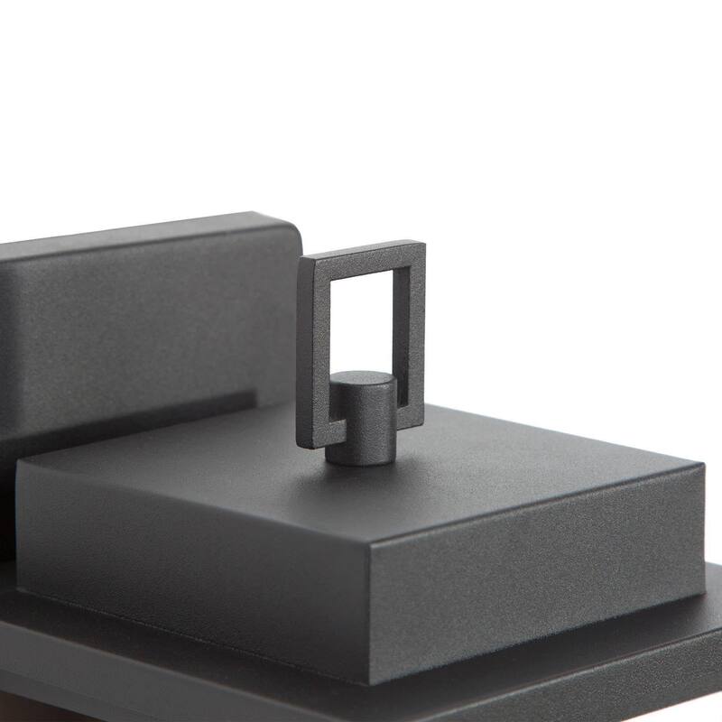 Modern Farmhouse Black 1-Light Outdoor Wall Sconces Patio Glass Porch - 7" W x 7" D x 11" H