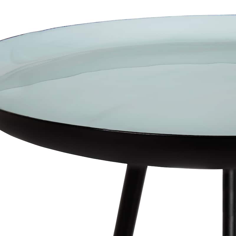 Kate and Laurel Laranya Round Metal Side Table - 15x15x22.5