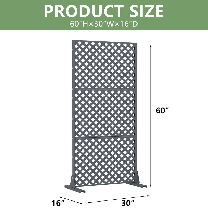 Outdoor Rectangle Privacy Screens Metal Screen Fence Panel