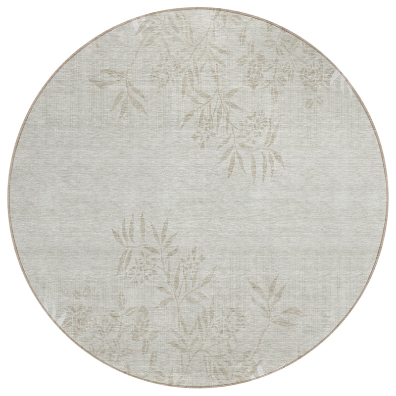 Machine Washable Indoor/ Outdoor Chantille Modern Garden Rug