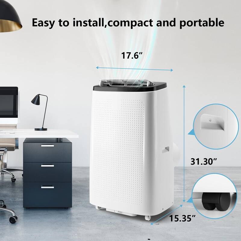 Air Conditioner,14000 BTU Portable Air Conditioner with Remote Control,Quiet AC Unit with Cool