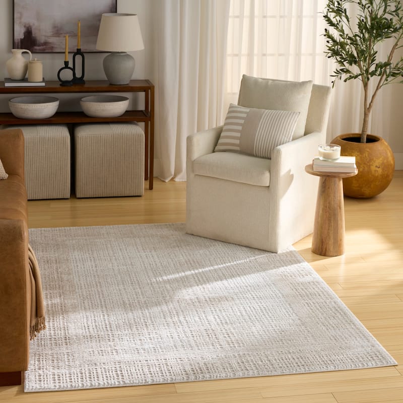 Nourison Dekor Indoor only Abstract Area Rug - Beige - 4' x 6'