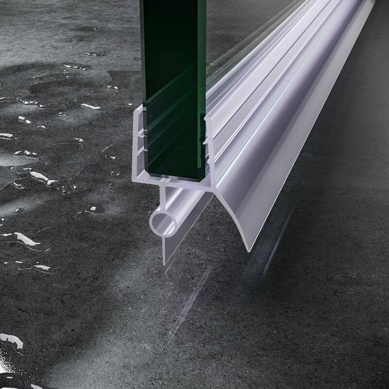 Elegant Frameless Shower Door Bottom Seal for Glass Doors of Various Sizes(Two-Pack) - 36" - for 1/2 inch