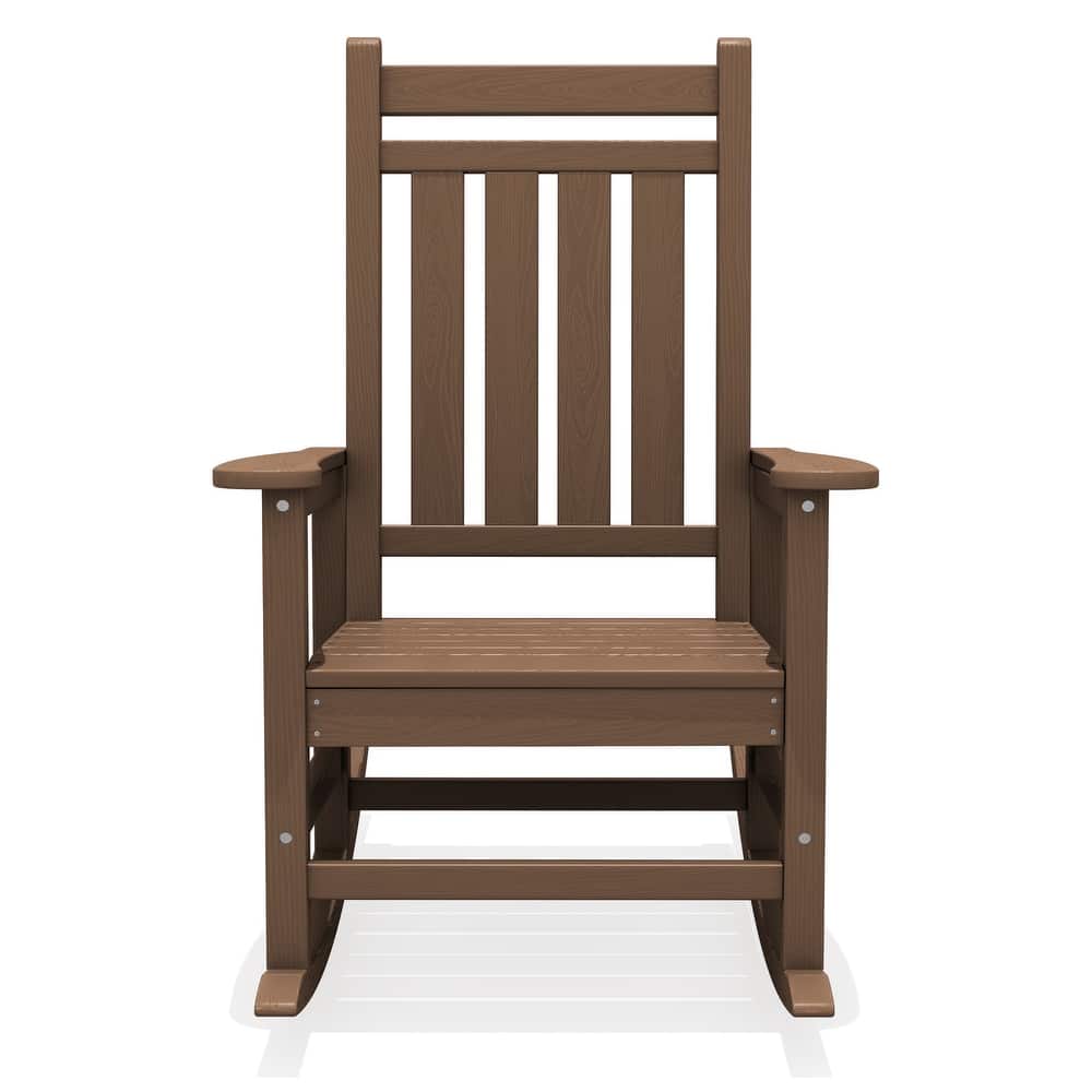 Modern High-Back Rocking Adirondack Chair All Weather