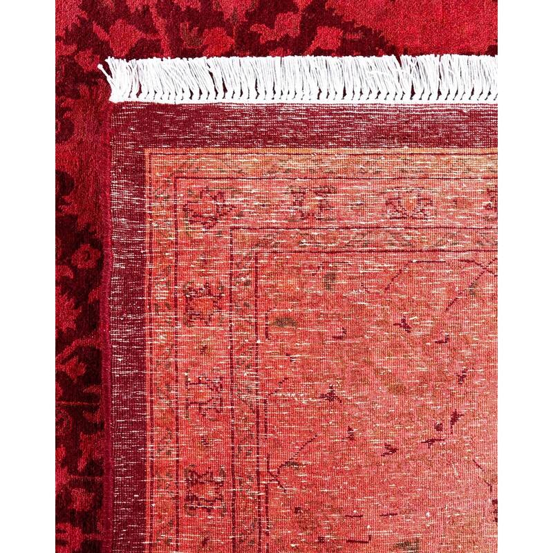 Contemporary Overdyed Wool Hand Knotted Area Rug - 8' 1" x 10' 5"