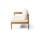 preview thumbnail 8 of 13, Brooklyn Outdoor Acacia Wood 5 Seater Sectional Sofa Chat Set with Cushions by Christopher Knight Home
