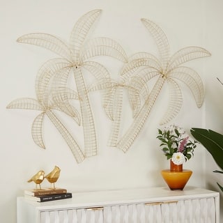 Gold Metal Glam Wall Decor