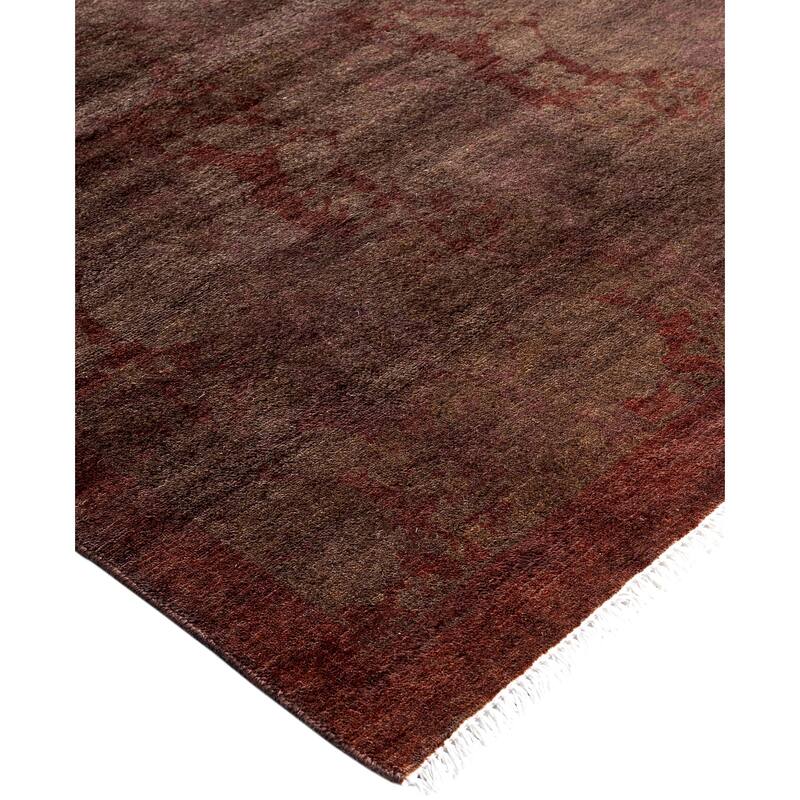 Overdyed One-of-a-Kind Hand-Knotted Area Rug - Brown - 4' 2" x 5' 7"