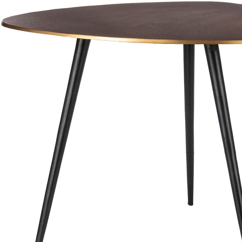 Joseph Mid-Century Modern Nesting End Table Set of 2 - 18"H x 22"W x 22"D, 17"H x 18"W x 18"D