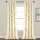 Silver Orchid Turpin Single Window Curtain Panel - 54"Wx84"L - Buttercream