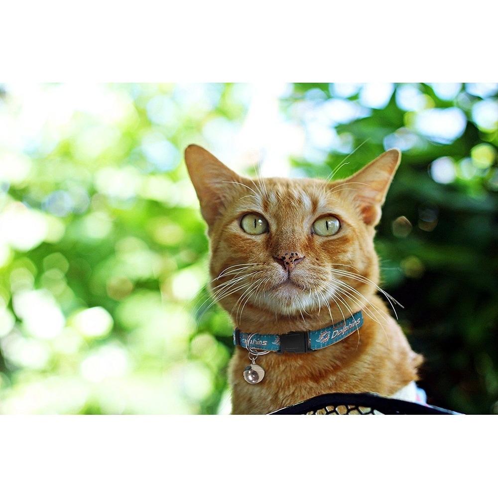 Shop Nfl Miami Dolphins Cat Collar Overstock 12238255