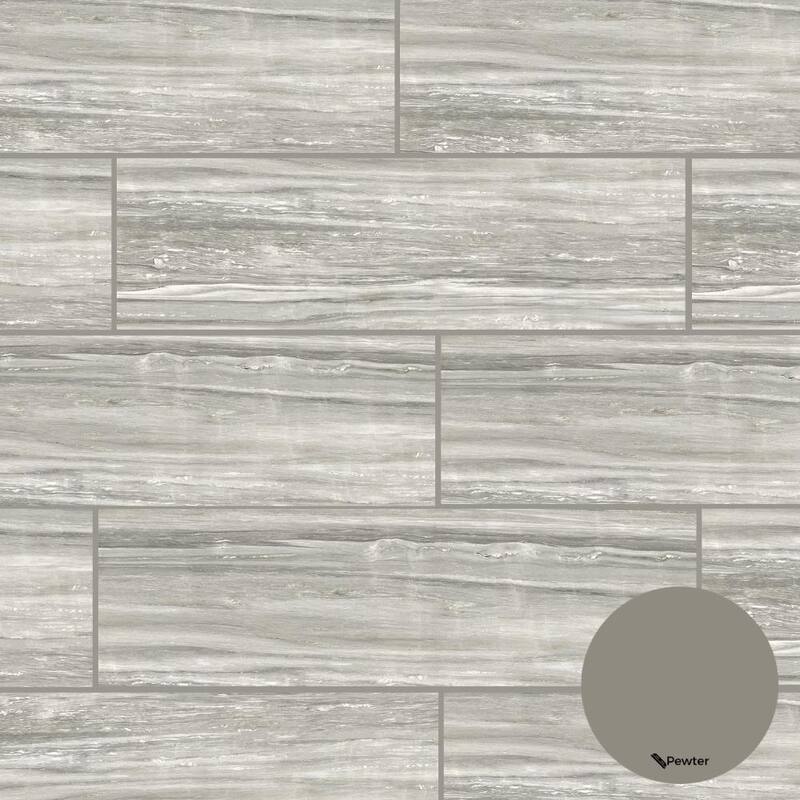 Penthouse 4x12 Pearl Attraction Polished Porcelain Tile - Floor & Wall