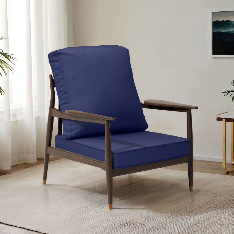 22 x 21 in Outdoor Patio Deep Seat Cushions Set Water Resistant