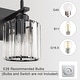 preview thumbnail 20 of 115, Mid-Century Modern Dimmable Bathroom Vanity Light Crystal Glass Wall Sconce