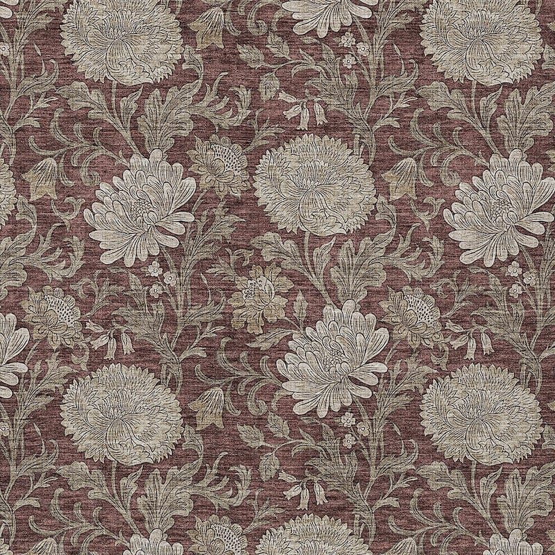 HomeRoots Floral Transitional Rectangle Outdoor Rug