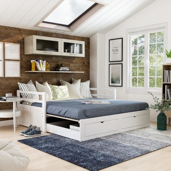 Furniture Of America Soma Twin King Expandable Daybed With Trundle On Sale Overstock 31263446