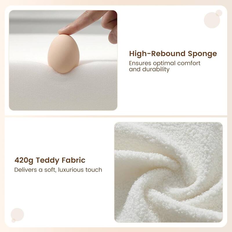 Modern Accent Chair with Metal Frame and Spring Foam Cushion