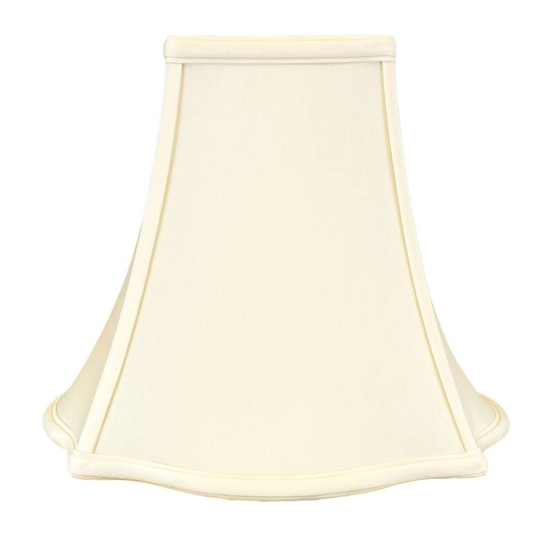 Royal Designs Fancy Square Bell Basic Lamp Shade, Eggshell, 6x14x11.5