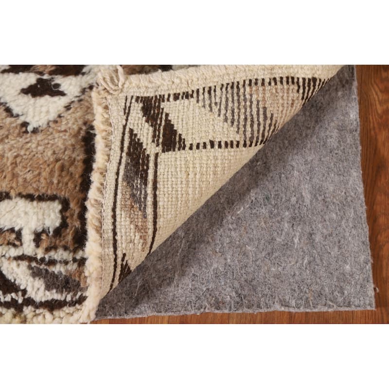 Plush Anatolian Natural Dye Runner Rug Hand-knotted Wool Carpet - 2'11"x 10'11"