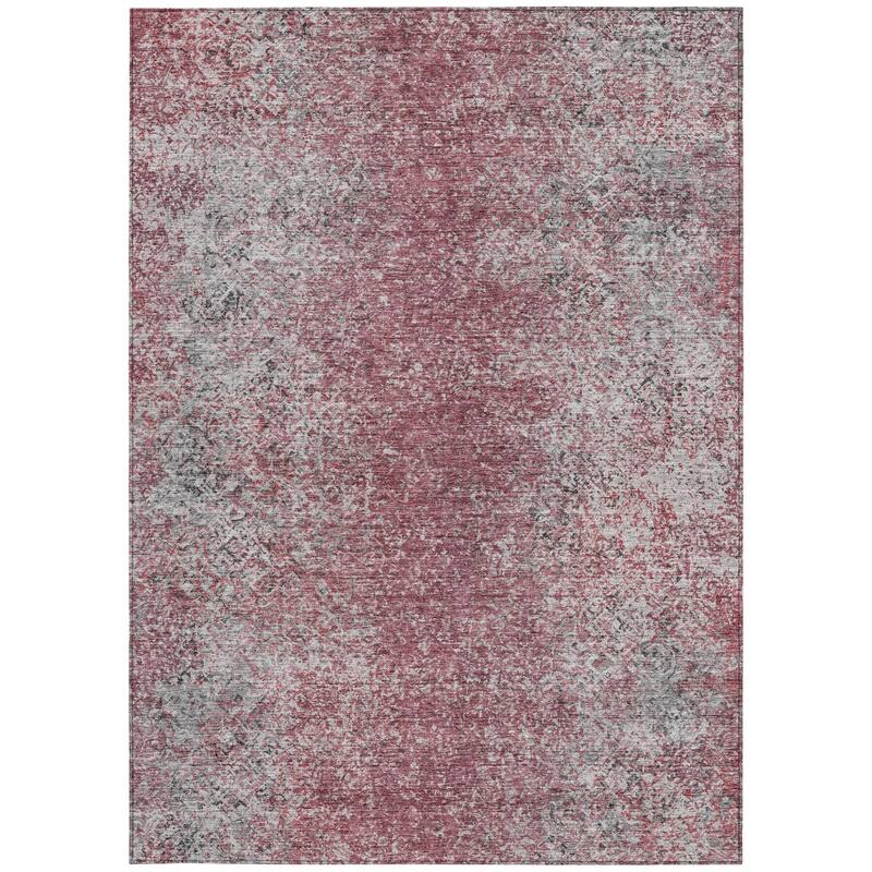 HomeRoots Oriental Transitional Rectangle Outdoor Rug
